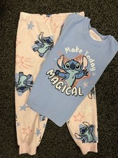 Girls Stitch Fluffy Pyjamas