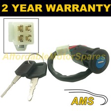UNIVERSAL YAMAHA HONDA IGNITION STARTER SWITCH 4 WIRE 2 POSITION + INSTRUCTIONS