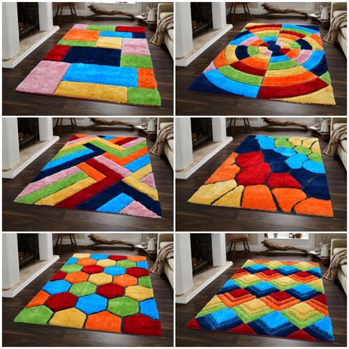 Shaggy rugs for living - 3d,