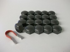 Grey Wheel Nut Covers Fits