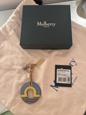 FREE postage:Mulberry Libra Leather Keyring Handbag charm Accessory original Box