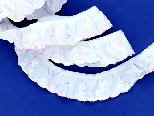 White with multicolour - white,
