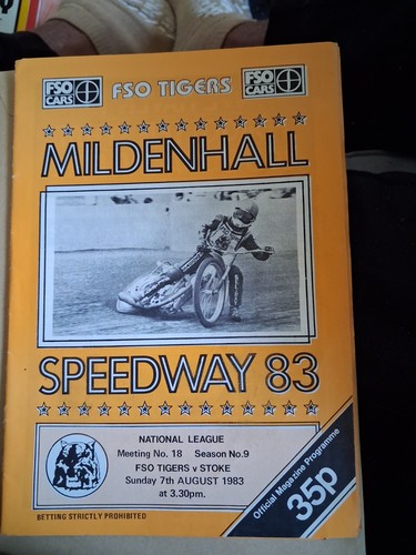 Mildenhall stoke 8 83 - v, 7/8/83