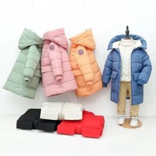 Kids Boys Girls Cozy Trench Coats Wadding Fleece Jacket Casual Winter Overcoat