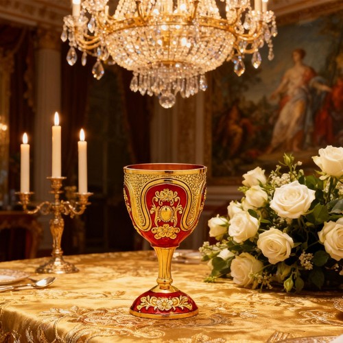 Vintage medieval goblet wine - medieval,