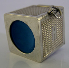 STYLISH ENGLISH SNOOKER POOL CHALK HOLDER BOX STERLING SILVER 1984