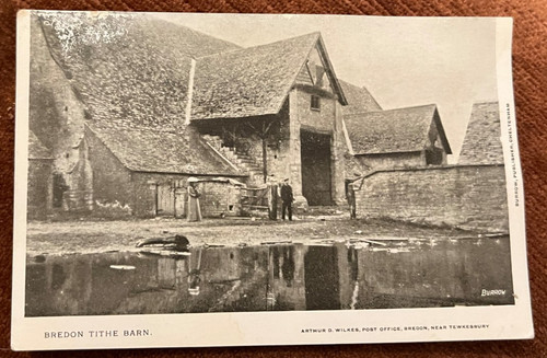 Antique postcard bredon tithe - antique,