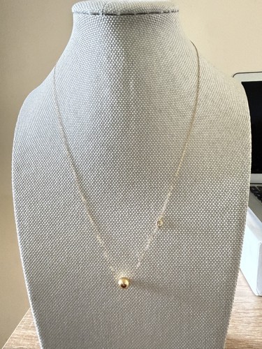 Dainty ball necklace - ball,