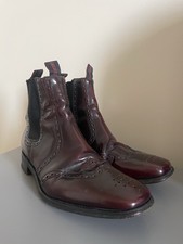 Jeffery West Burgundy Leather