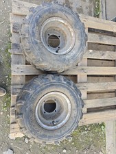 quad atv 18 9.50 8 wheels tyres chunky ride on mower pair two 