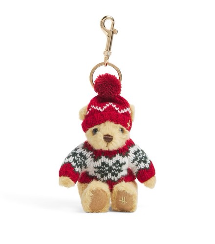 Harrods christmas bear keyring - bear,