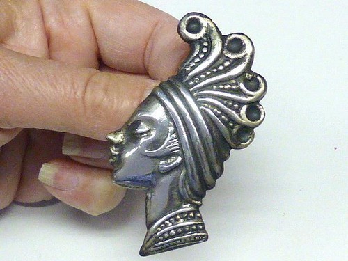 Estate art deco lady - art, head