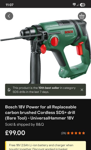 Bosch universalhammer 18v - 🔥bosch,