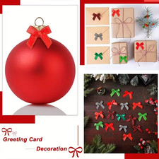 100 Mini Plaid Bows Christmas