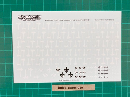 Bretonnia transfer sheet - bretonnia,