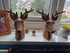Wood Shade STAG Head Ornament