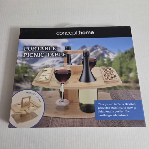 Portable bamboo picnic - picnic, table