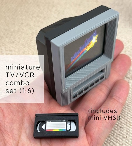 Miniature vcr combo set - miniature,