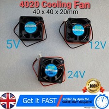 4020 FAN 4cm 40mm X 40mm X 20mm MINI SQUARE BRUSHLESS COOLING FAN 5/12V/24V DC