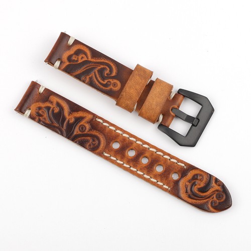 Mens genuine leather watch - leather,