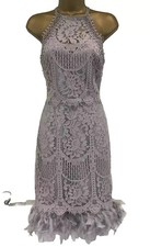 Lipsy VIP Feather Silver Grey