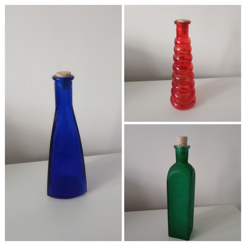 Vintage glass bottles - 3,
