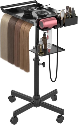 Rolling salon tray - on, wheels