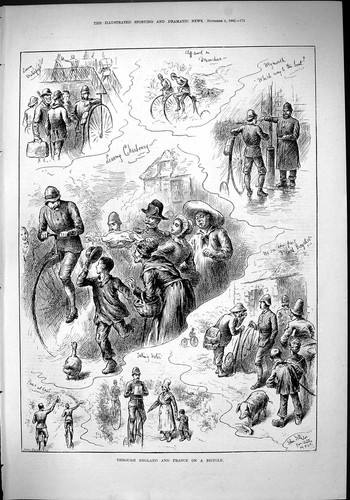Old 1882 travelling through - travelling,