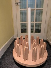 Vertical Rolling Floor Vinyl Storage rack  2 & 3" core 