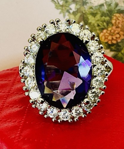 Amethyst ring 18x13mm or - ring,