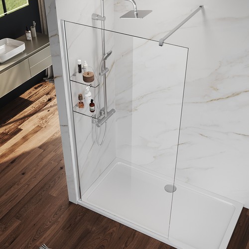 Walk shower enclosure - enclosure, with