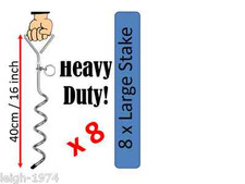 8 x LARGE Wedding Birthday Hen Stag party MARQUEE GAZEEBO STAKES PEGS ANCHOR NEW