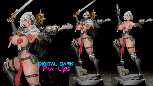 Battle girl unpainted - battle,