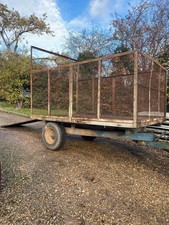 Metal Hydrolic Horse Muck Farm tipping Trailer