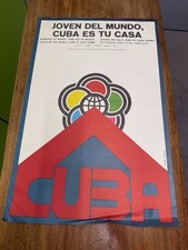 Rare 1978 Cuban Poster Youth Of The World Joven 