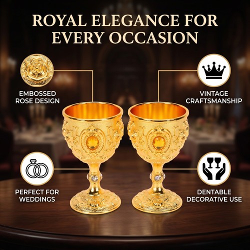 2pcs medieval goblets - medieval, set