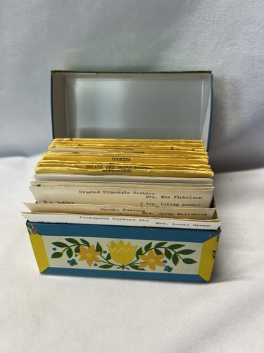Vintage tin recipe - recipe, with