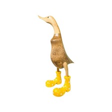 Wooden Crafted Duck Figurine