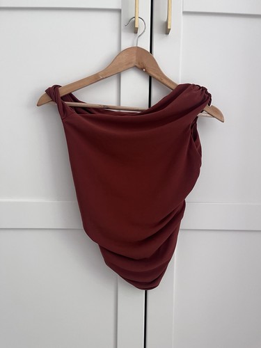 Zara rust red - rust, off-shoulder