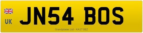 Private number plate jn54 - jn,