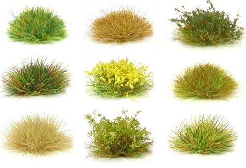 Static grass tufts - , self