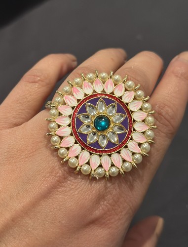 Gold pearl pink indian asian - indian,