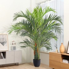 Large Artificial Palm Tree Fake Tropical Plants in Pot Outdoor Indoor Home Decor