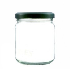 Round glass jam jars 8oz - 8oz, 228ml