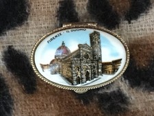 Enamel pill box trinket - box,