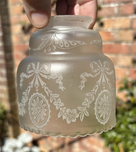 Vintage glass shade for - glass, tilley