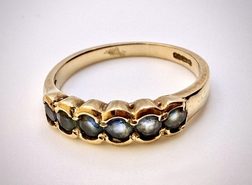 Vintage 9ct gold sapphire - vintage,