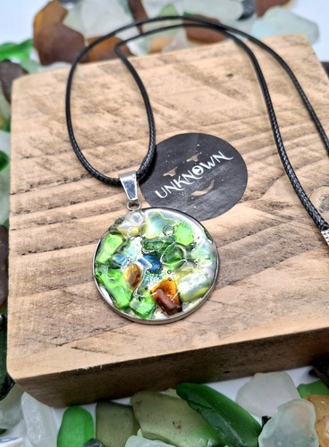 Irish sea glass necklace - sea,
