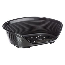 Black Plastic Pet Basket Bed