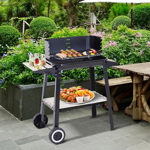 Outsunny charcoal bbq grill - bbq,